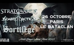 SORTILEGE live à Paris (avec Sonata Arctica et Stratovarius) : Le Bataclan, 26 octobre 2023