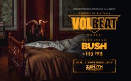 VOLBEAT Live à Paris (le 2 novembre 2025 au Zénith, avec Witch Fever et Bush)