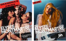 GRANDMA&rsquo;S ASHES et SUN live à Paris (L&rsquo;Élysée Montmartre, le 28 mars 2026)